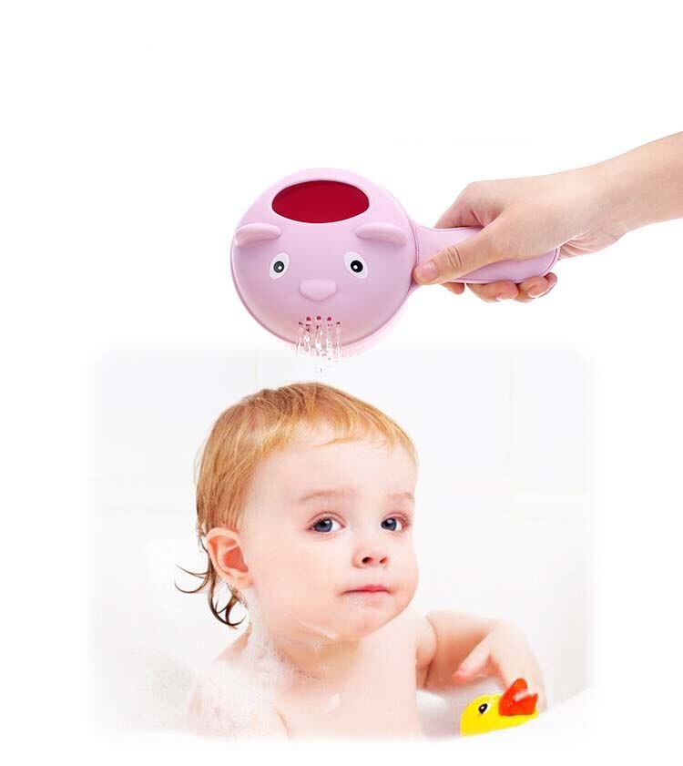 Cute Cartoon Baby Bath Caps Toddle Shampoo Cup