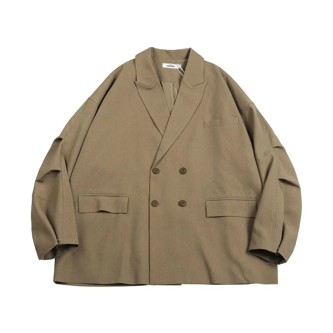 Oversized pleated wide leg pant