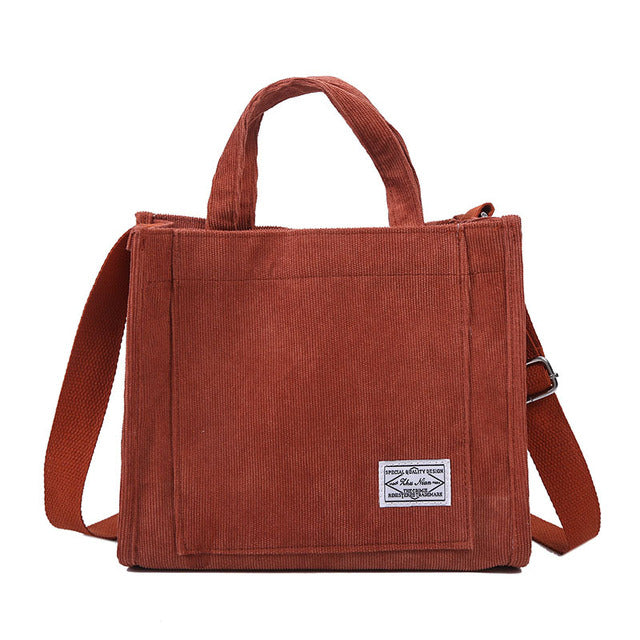 Luxury Designer Handbag Corduroy Ladies Bag New Trend Single Shoulder Bag Solid Color Buckle Messenger Bag Small Square Bag