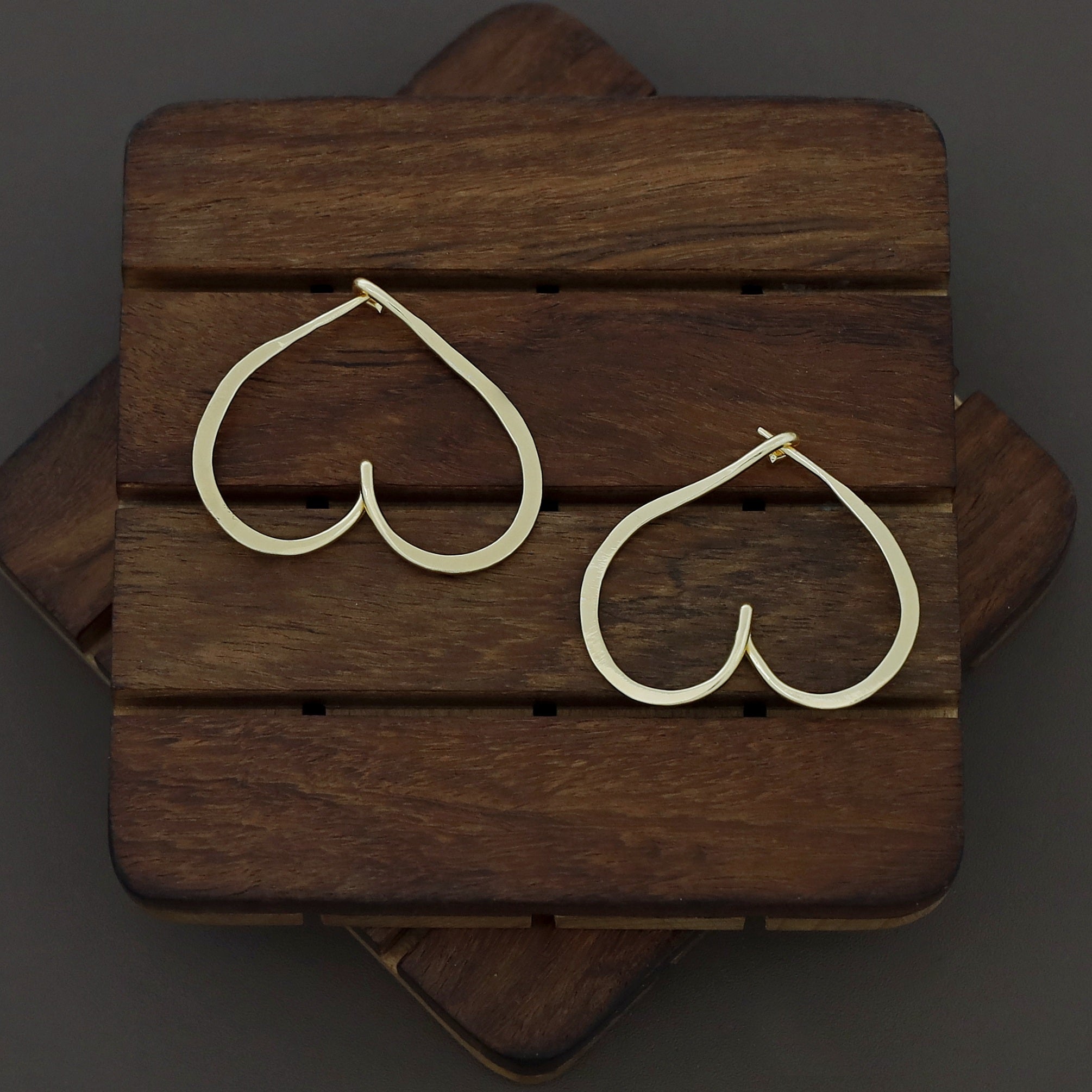 Katarine Golden Heart Hoop