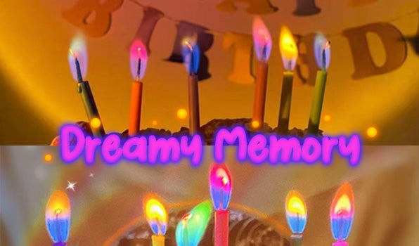 Bright Rainbow Cake Candle Kit