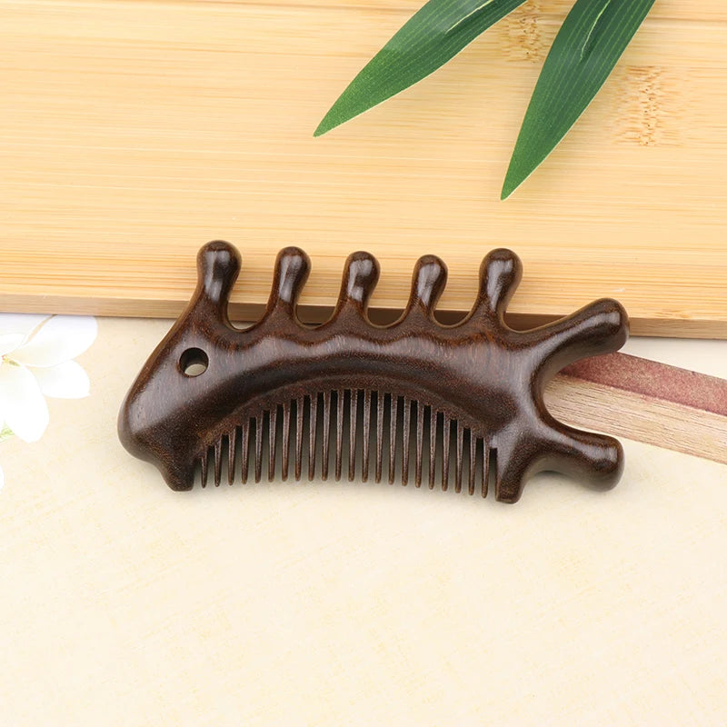 Sandalwood Massage Comb Head Neck Nose Cheeks Hair Multifunctional Massage Comb Body Meridian Comb