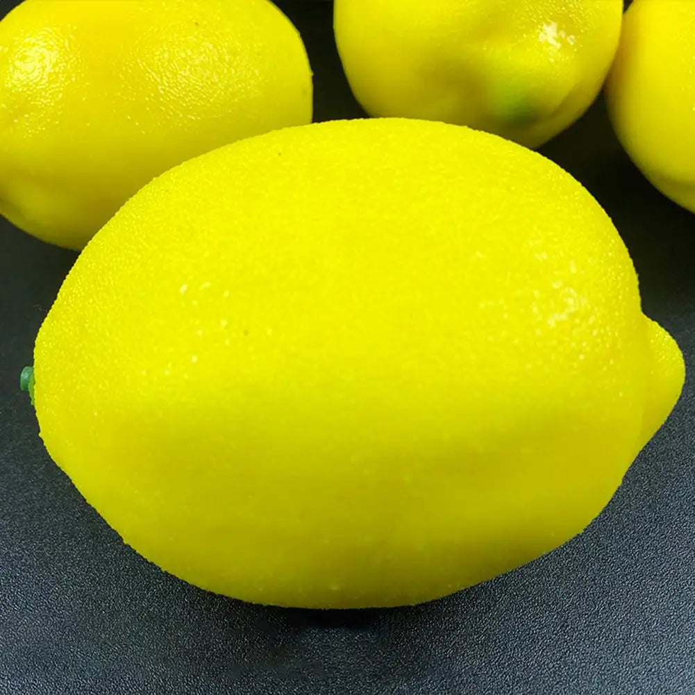 &12pcs Artificial Fake Lemons Realistic Faux Fruits Photography Props For Home Kitchen Table Decoration Decorative Fruits