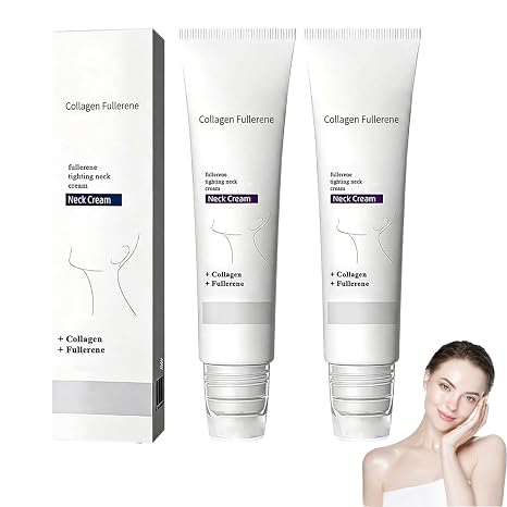 Collagen Fullerene Neck Cream, 2026 New Advanced Firming & Wrinkle-Reducing Cream with Collagen Peptides, Moisturizing & Pore Minimizer, Natural Anti-Wrinkle Serum for All Skin Types