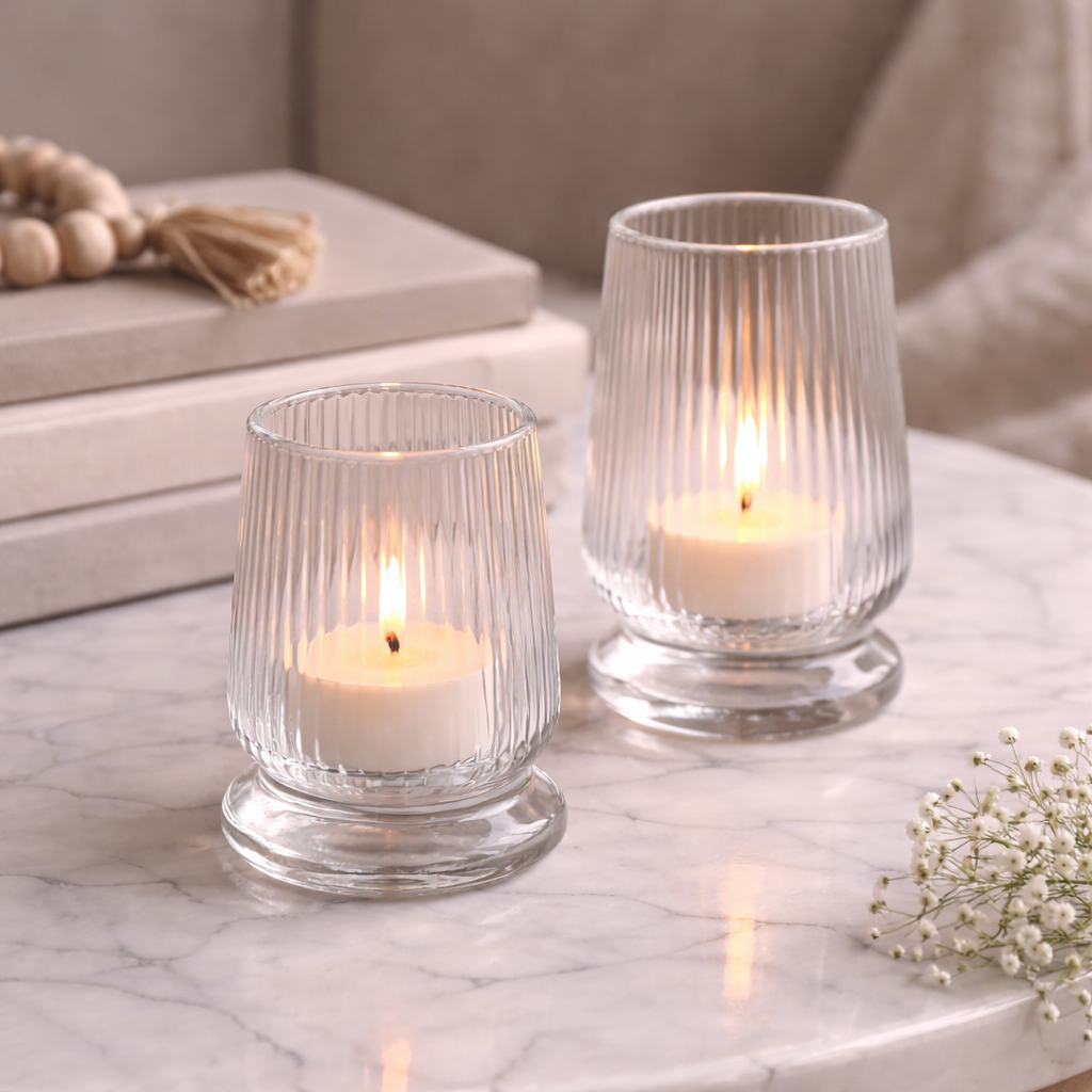 Pure Harmony Glass Candle Holder