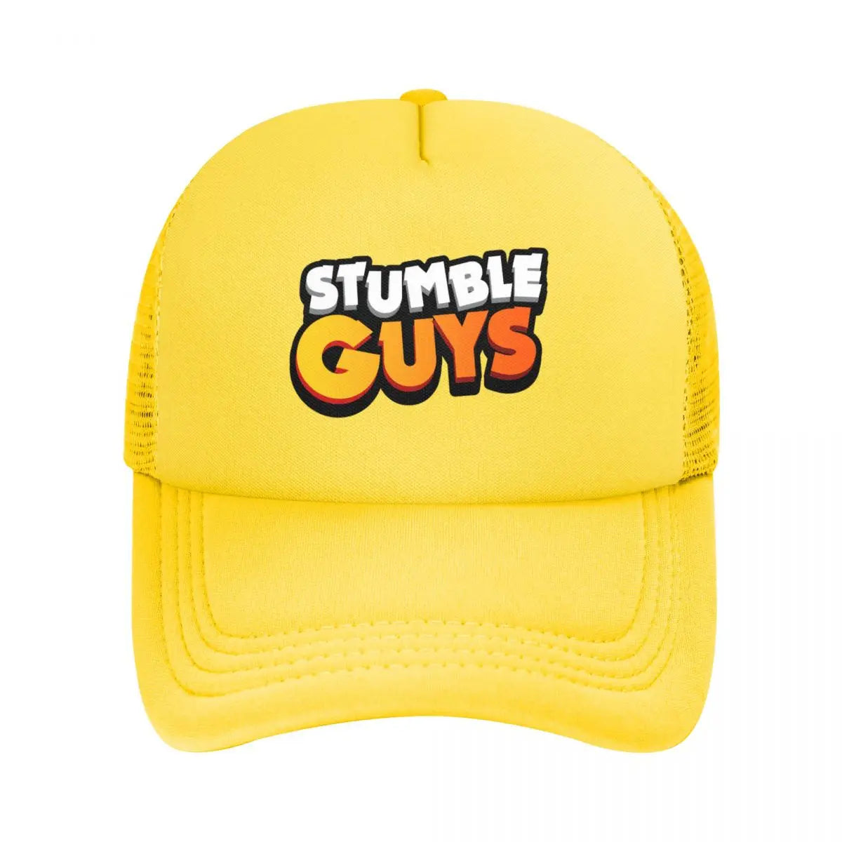 Stumble Guys Cartoon Mesh Baseball Cap Adult Hip-Hop Trucker Hat Game Dad Hat Breathable Polyester Sun Hats Summer Trucker Cap