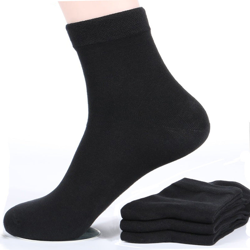 Men's socks mid-calf socks men  black and white long socks spring and autumn socks
