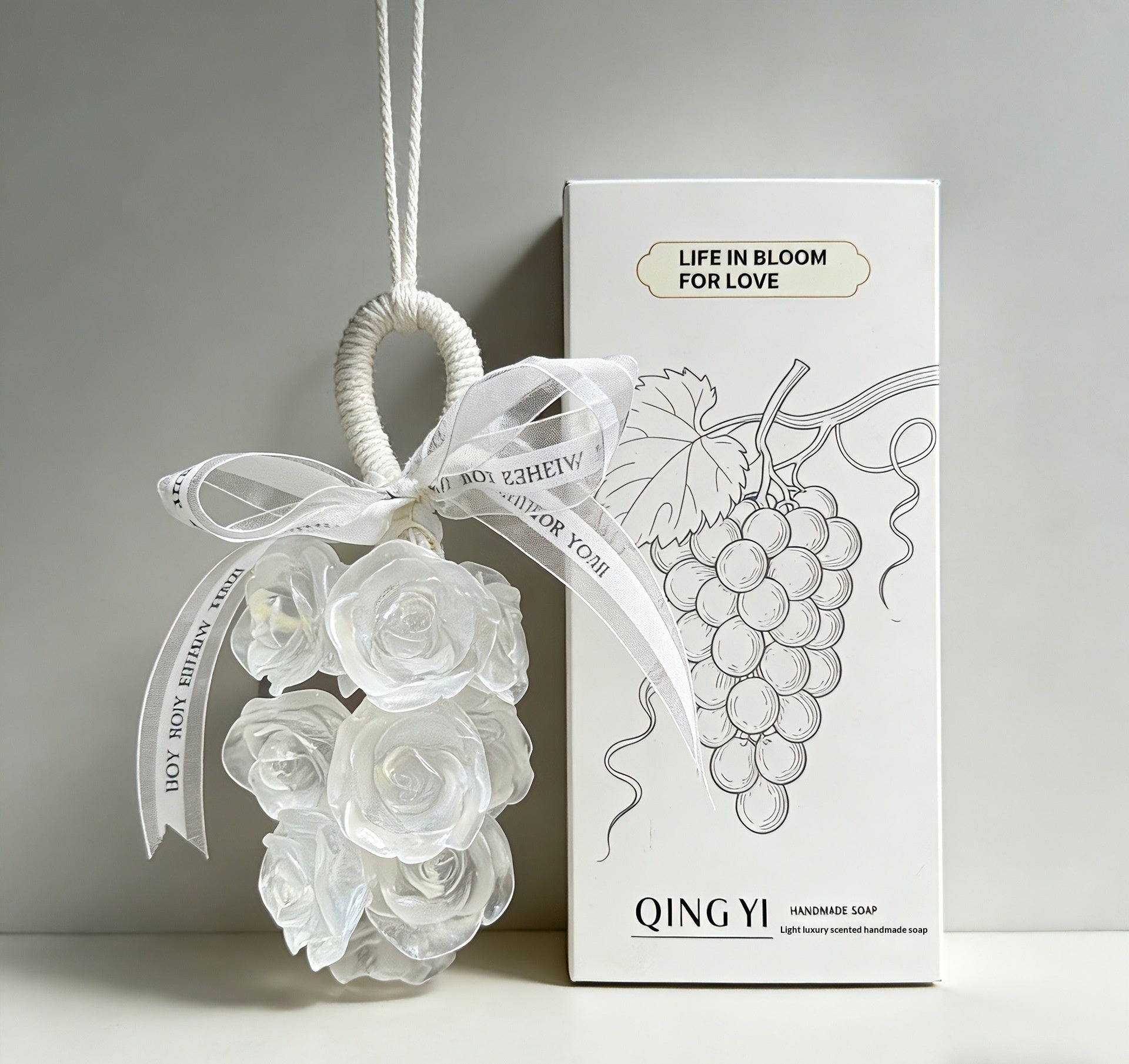 Luxury Hanging Soap Flower, Floral Aroma Air Freshener Decoration for Home & Bathroom