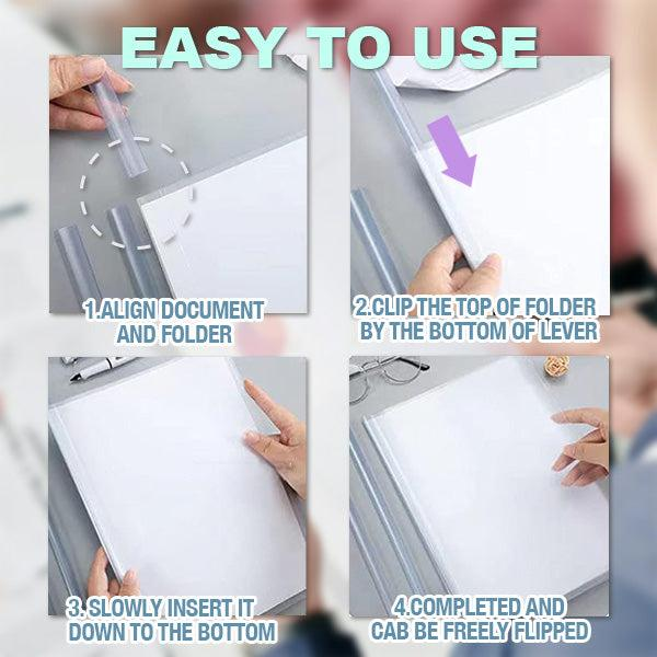 Staple-free Binding Document Folder