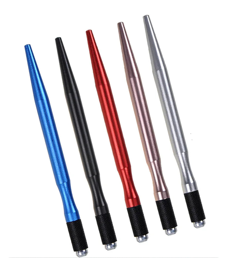 5pcs Eyebrow Manual Pen Semi Permanent Makeup Eye brow Eyeliner Lip Handle Tattoo Machine Microblading Pen for Beginner Practice