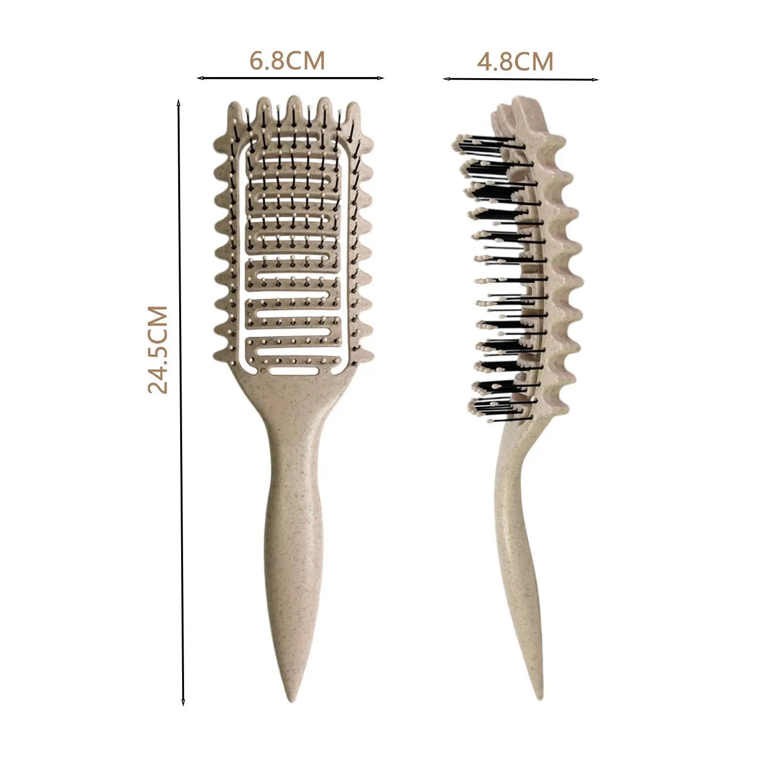 Curly Hair Brush Hollow out Curl Define Styling Brush Beard Comb Styling Detangling Brush Multi-purpose Home Styling Tools