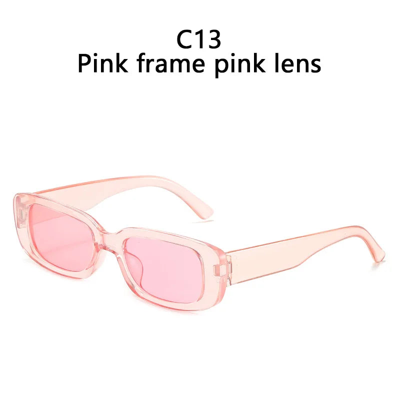 Small Rectangle Sunglasses Women Vintage Brand Designer Square Sun Glasses Shades Female UV400