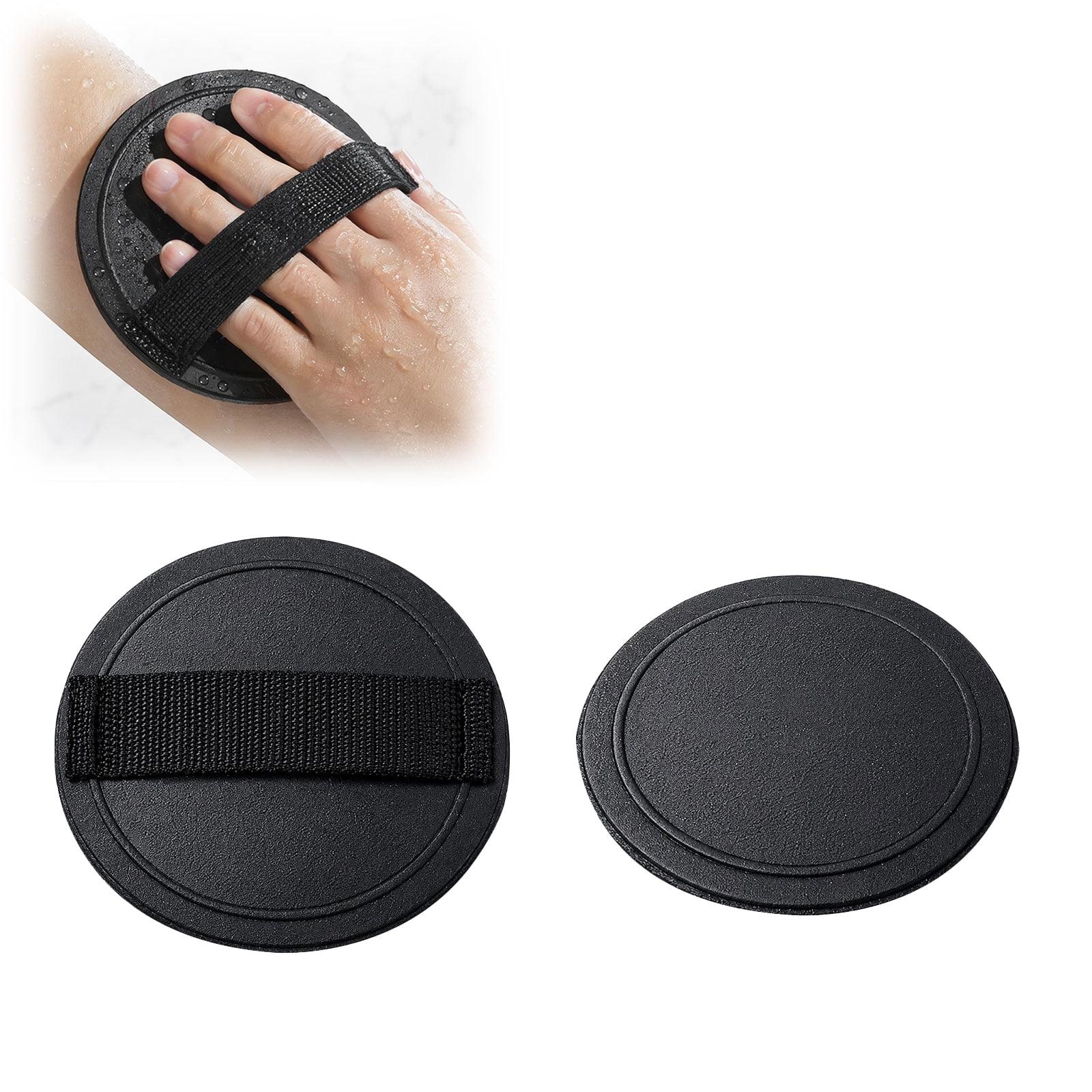 Soft Rubber Shower Scrubber, Silicone Body Scrubber for All Skin Types, Exfoliating Bath Tool to Remove Dead Skin & Massage for Men Women(A,2PCS)