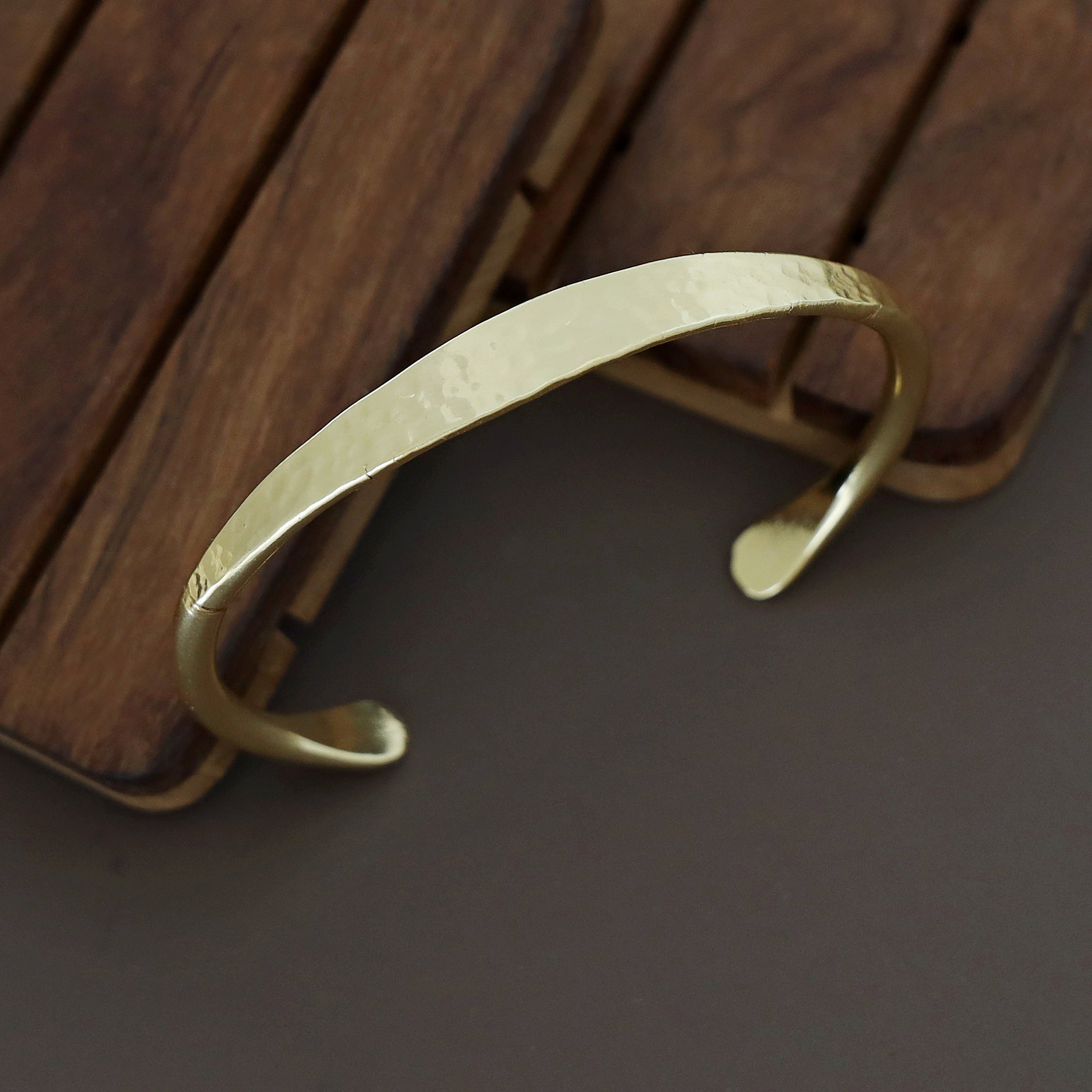 Golden Hammered Bangle