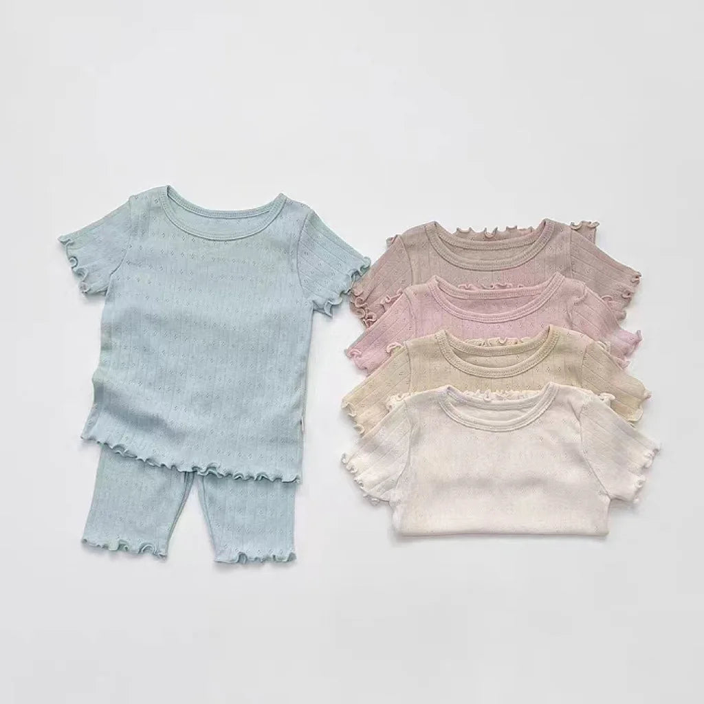 Summer New Baby Cotton Breathable Clothes Set