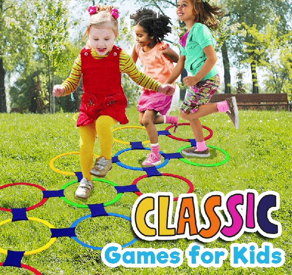 Rainbow Hopscotch Ring Set
