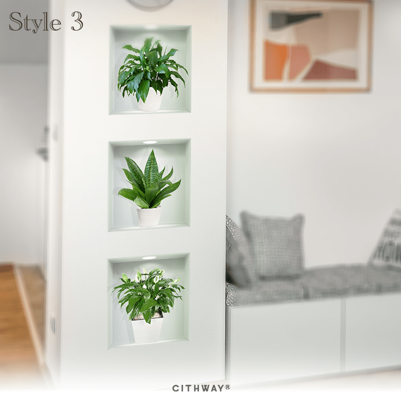 Cithway® Self-Adhesive 3D Plant Wall Stickers