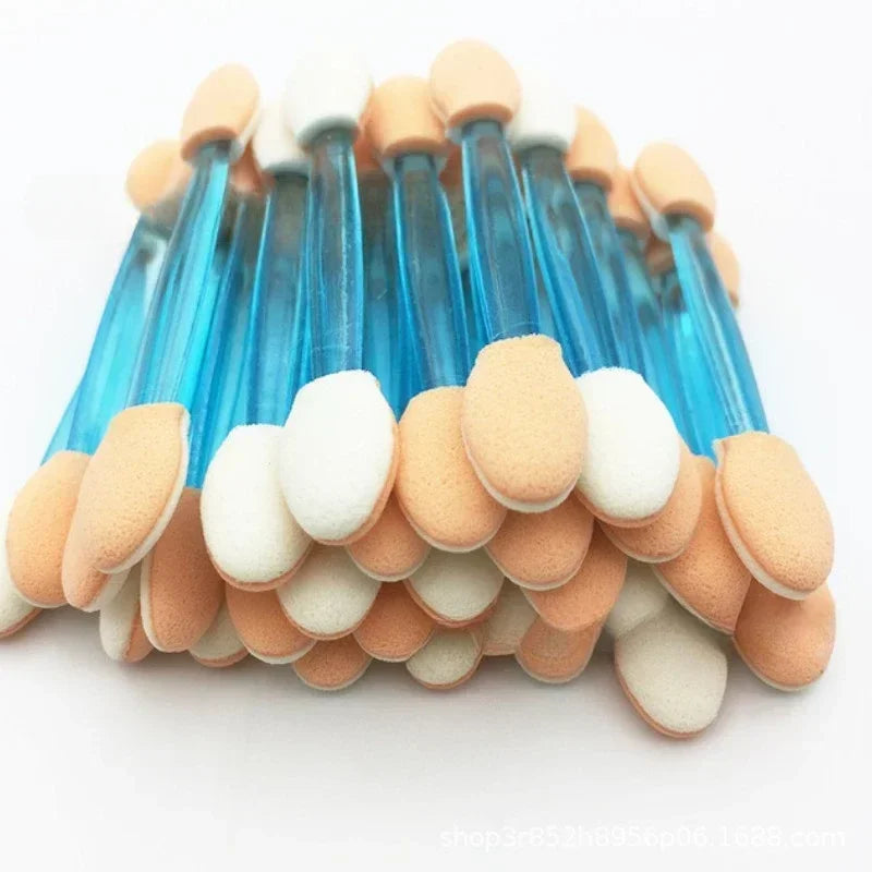 Hot Fashion 30/5Pcs Pro Sponge Stick Eye Shadow Brush Applicator Cosmetic Make up  Double-head Eyeshadow Brush For Women Makeups