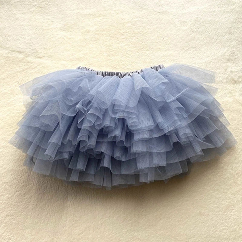 Fashion Girls Tutu Super Fluffy 6 Layers Petticoat Princess Ballet Dance Tutu Skirt Kids Cake Skirt Chritsmas Children Clothes