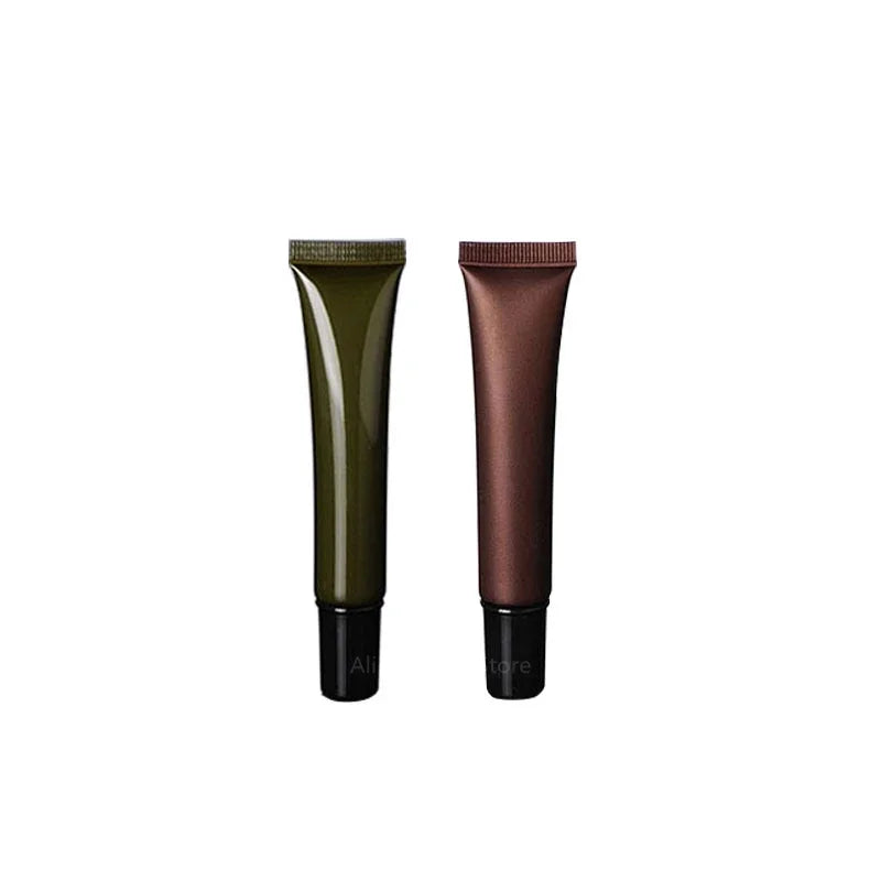 20g Eye Cream Tube with Plastic Black Lid Pickles Tawny Green Face Wash Hose Cosmetic Plastic Packaging Bottle