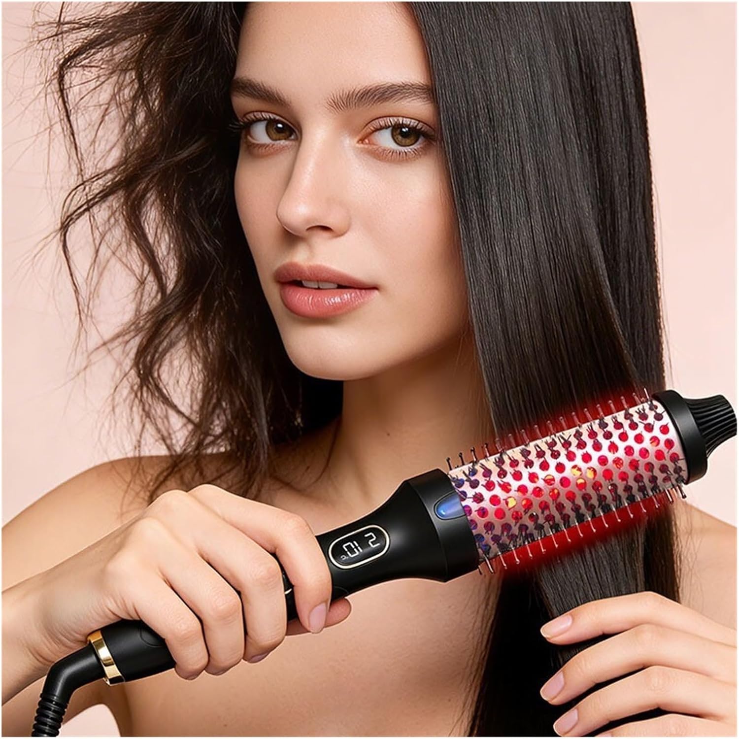 ♥️🪮 3-in-1 Ionic Hair Straightening Brush