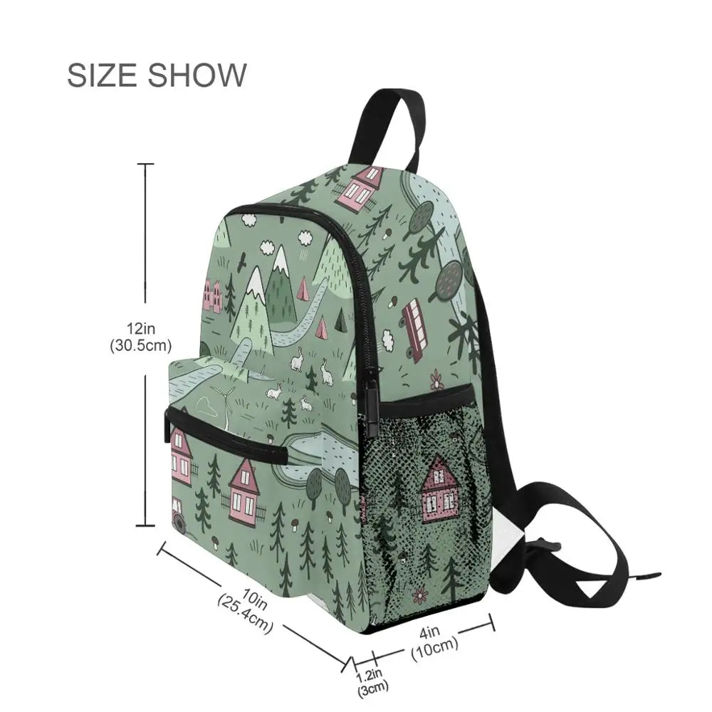 ALAZA new Cartoon Child Backpacks School Bags Baby Cut Toddler Kids Bag Neoprene Animal Backpack Kindergarten Bag Girl Boys 3-8Y