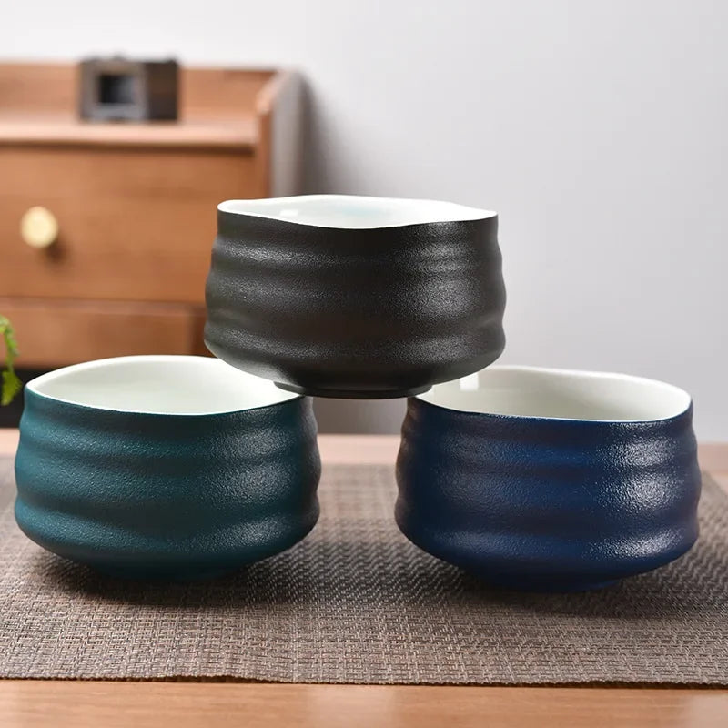 Ceramic Matcha Bowl Home Kitchen Anti-scald Insulated Tableware Salad Bowls Japanese Tea Ceremony Accessories Gifts