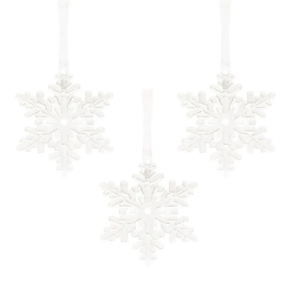 Exquisite Transparent Transparent Snowflakes Pendants DIY