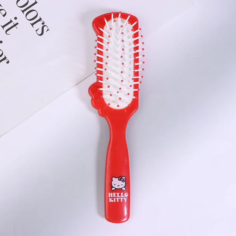 HelloKitty Air Cushion Comb Anime Kawaii Cute Girl Long Hair Hair Comb Pink Portable Comb Kids Gifts