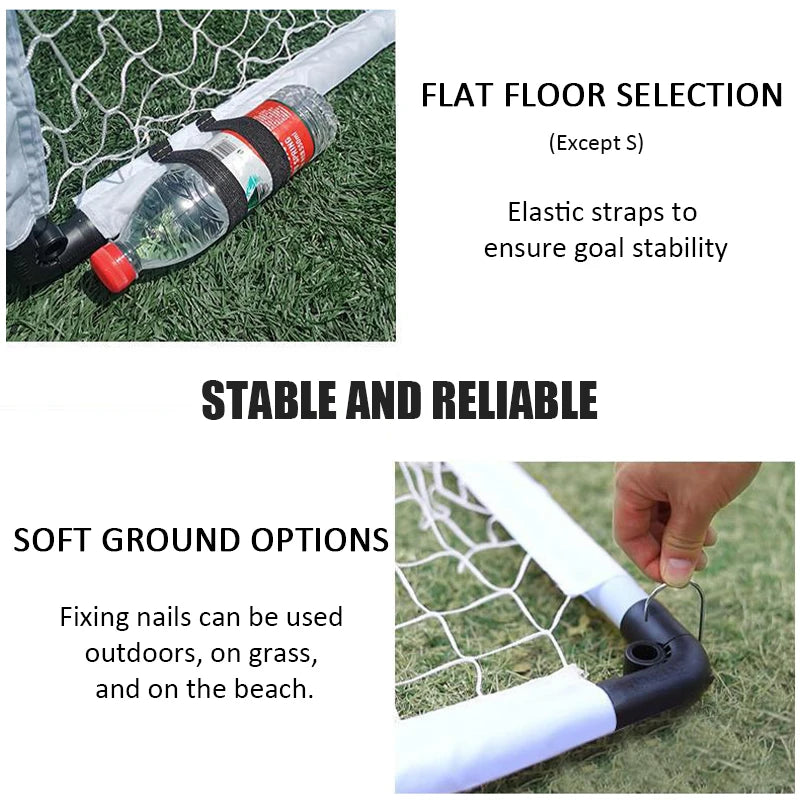 Portable Folding Youth Soccer Goal Installation-free Kid Football Goal Net