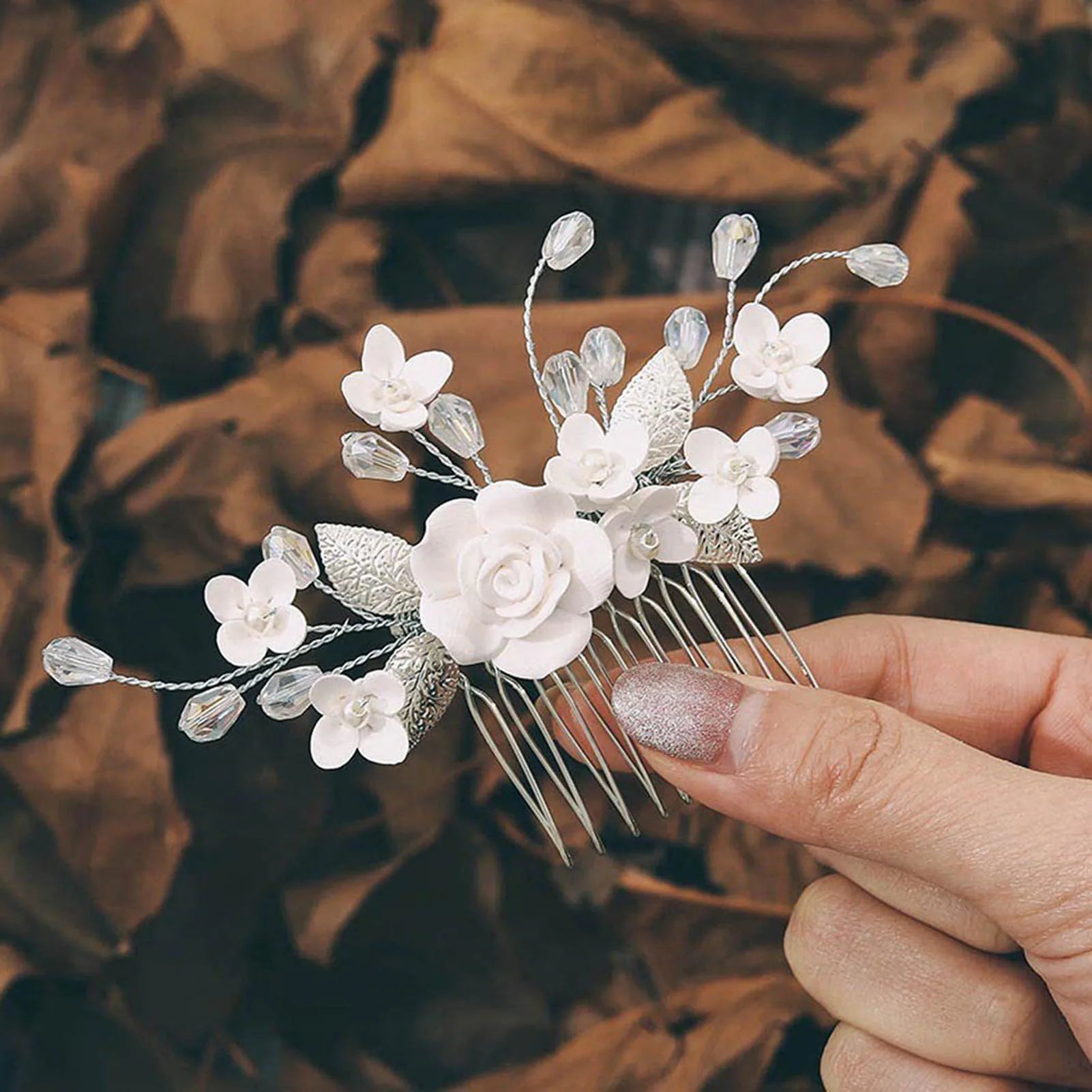 Korean Fashion Pearl Hair Combs Handmade Hairpins and Clips for Women Girls Bride Wedding Hair Styling Jewelry Accessories