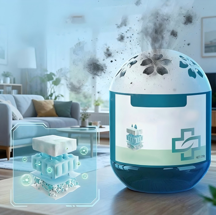 Maternal & Infant Safe Air Purification Magic Box, 97.8% Efficient Dust Removal, Whole-House Automatic Air Purifier with Plant Extract Formula