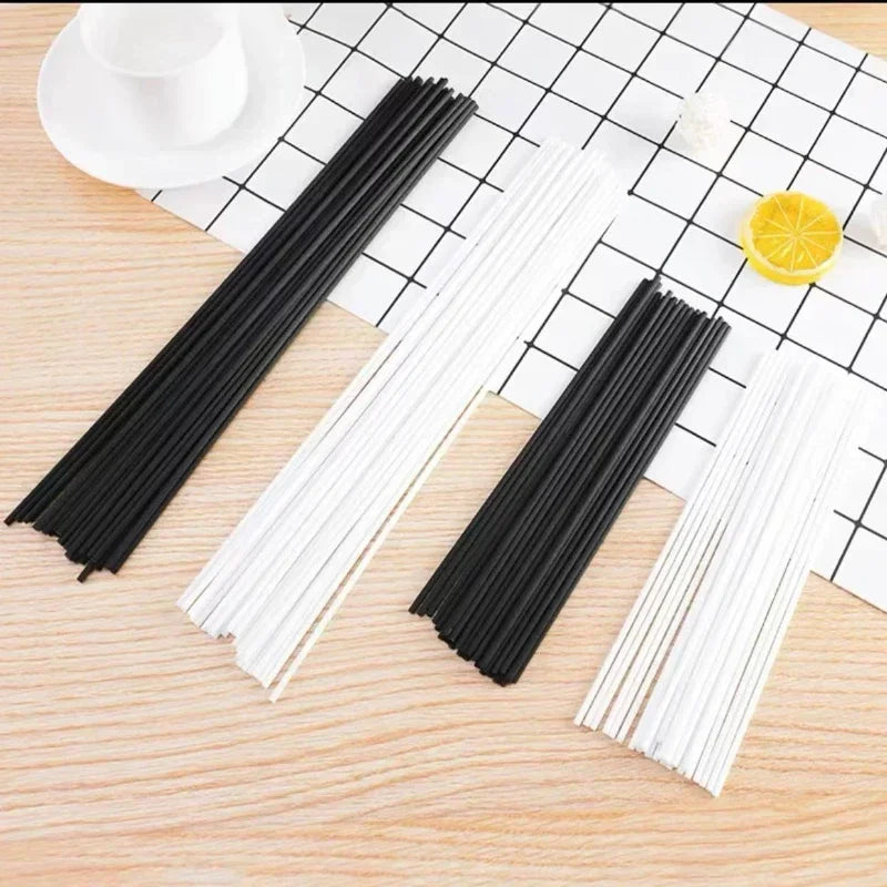 100/50Pcs Reed Diffuser Sticks 3mm Replacement Stick DIY Handmade Home Decor Thick Rattan Aromatherapy Diffuser Refill Sticks