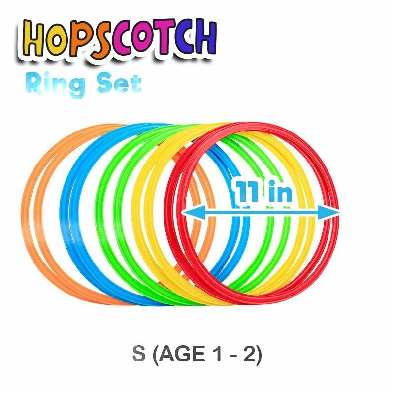Rainbow Hopscotch Ring Set
