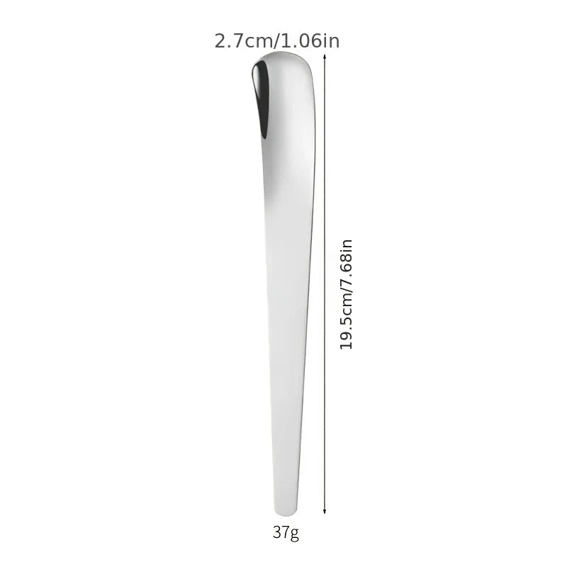 Dessert Spoon Long Handle, Mixing Yogurt Oatmeal Spoon Exquisite Coffee Spoon, Stainless Steel Cake Spoon Jar Ice Cream Spoon