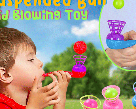 Suspended Ball Kid Blowing Toy