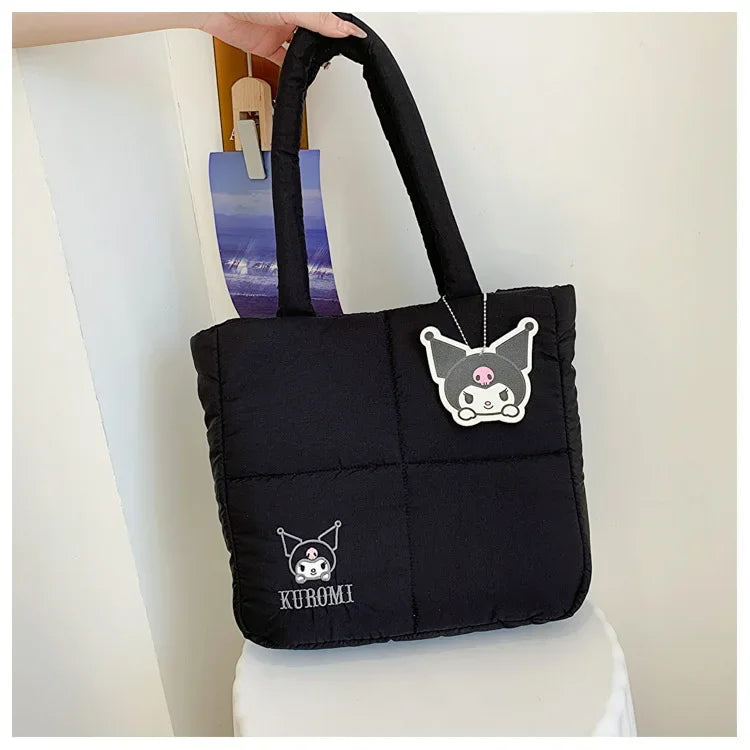 Sanrio HelloKitty Cinnamoroll Cartoon Cosmetic Bag Melody Purses and Handbags Women Hand Wash Bag Kuromi Tote Case High Capacity