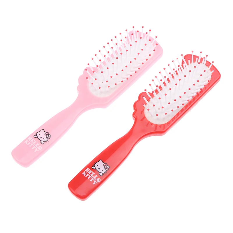 HelloKitty Air Cushion Comb Anime Kawaii Cute Girl Long Hair Hair Comb Pink Portable Comb Kids Gifts