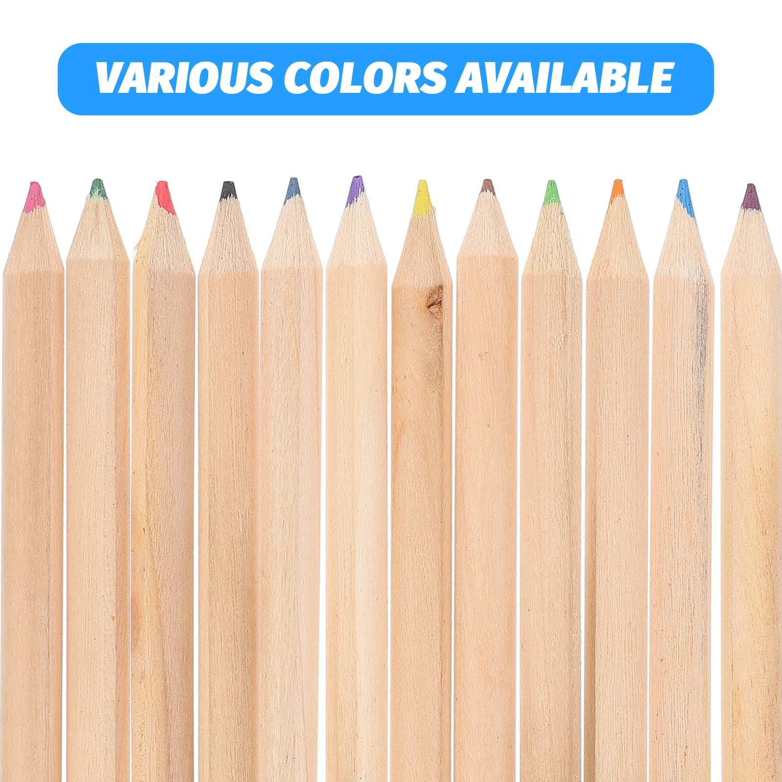 24 Pcs Coloring Colored Drawing Pencils Child for Kids Water Doodle Mat Wooden Mini Watercolor