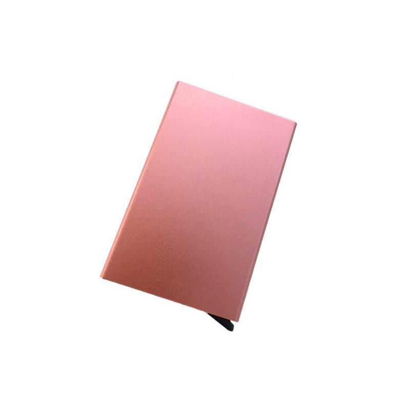 Credit Card Holder Minimalist Porte Carte Thin Aluminium Metal Wallets Pocket Case Bank Women Men Credit Card Box