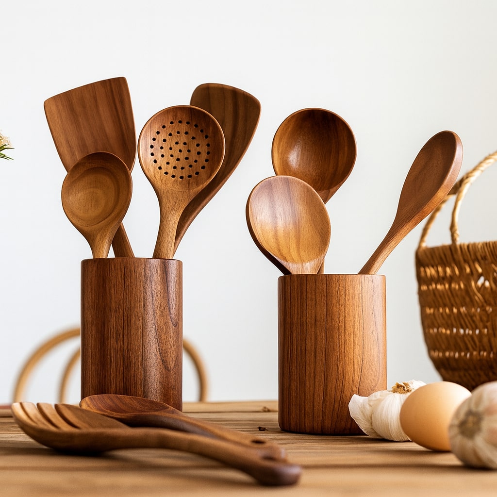 Wooden kitchen utensils | Kitchen utensil set