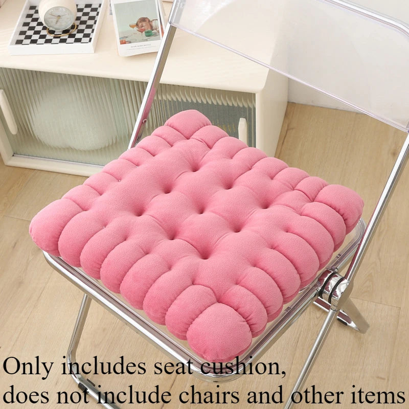 Thickened Cushion with Cushion and Biscuit Long Sitting Cushion Tatami Mat Practical Floor Mat for Homestays Rectangular Cushion