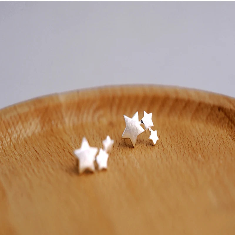 925 sterling silver Star Stud Earrings for Women Elegant Wedding Jewelry pendientes mujer moda 2018 Brincos eh907