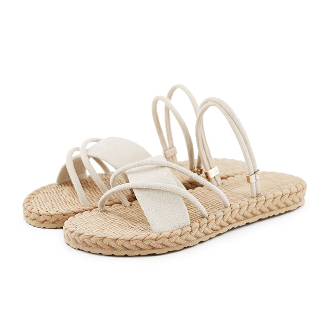 Summer Women's Sandals Beach Shoes Slippers For Ladies Bohemia Gladiator Solid Fashion Outdoor Flat Sandals