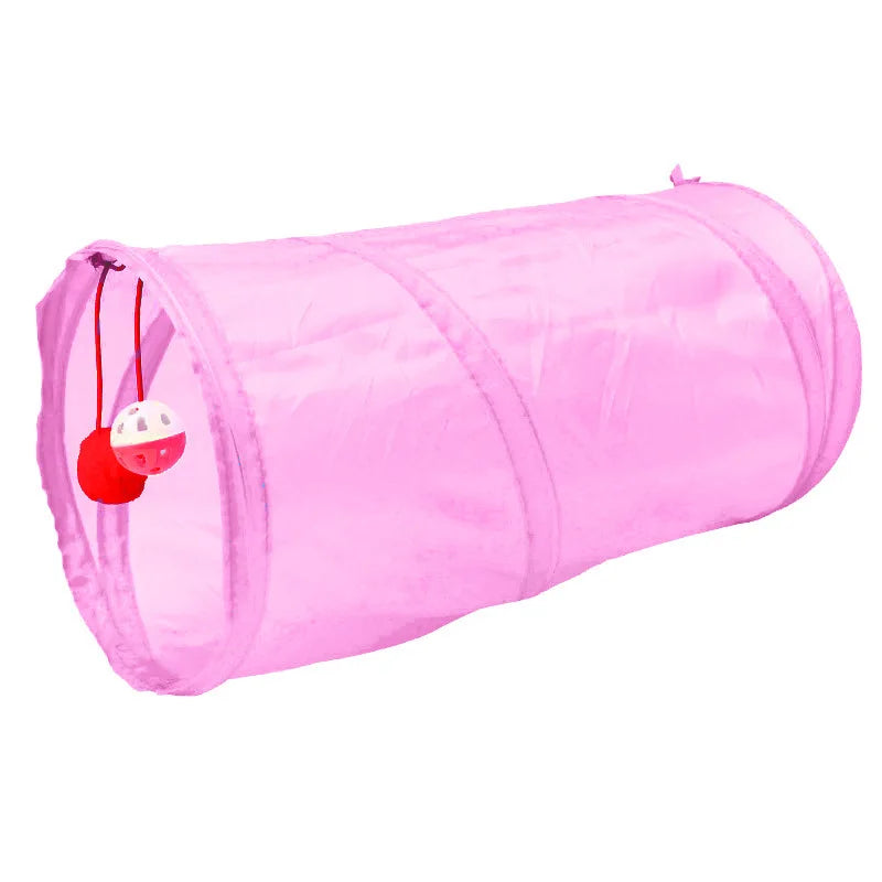 Cat Tunnel Toy Funny Pet Holes Play Tubes Collapsible Crinkle Kitten Toys Puppy Ferrets Rabbit Play Dog Tunnel Tubes