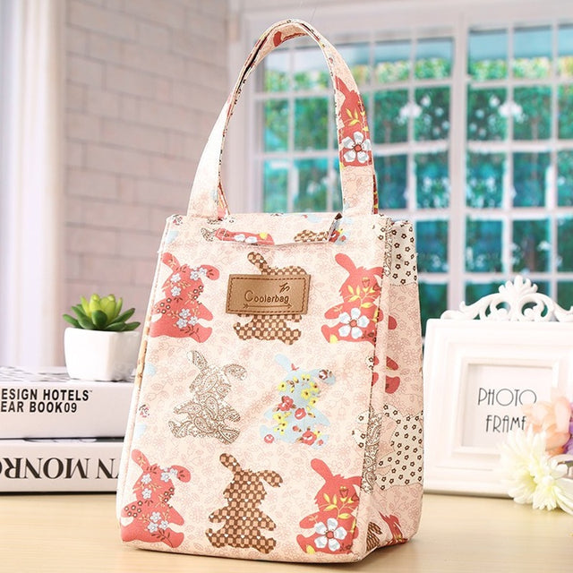 Travel or office food refrigerated bag men and women insulation cover to keep warm Oxford lunch bag Women's casual handbag