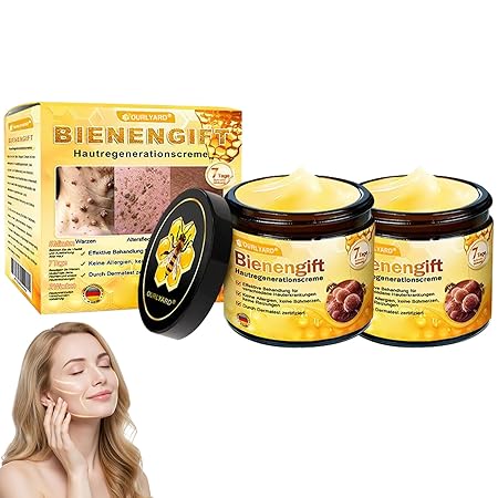 Bienengift Hautregenerationscreme, Professionelle Bienengift Creme, Ourlyard Bee Venom Hautregenerierende Creme, Bienengiftsalbe, Bienengiftcreme für alle Hauttypen