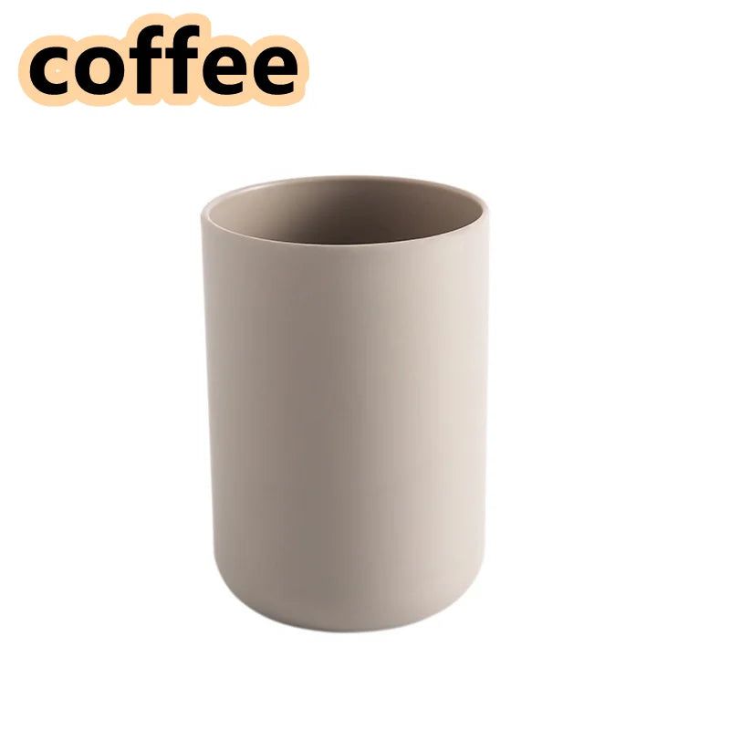 Bathroom Tumblers Plastic Mouthwash Cup Coffee Tea Water Mug Home Travel Simple Solid Color Toothbrush Holder  Drinkware Cup