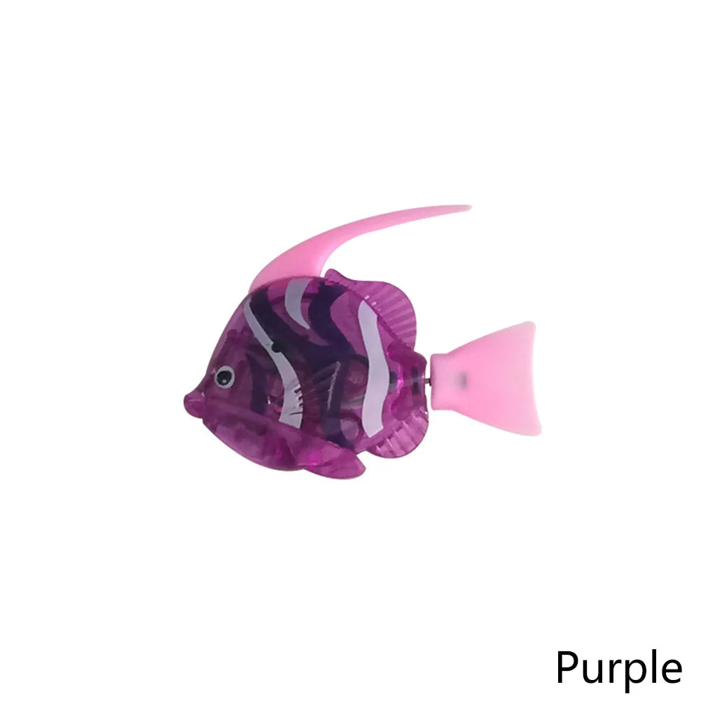 Cat Interactive Electric Fish Toy Water Cat Toy for Indoor Play Swimming Robot Fish Toy for Cat and Dog with LED Light Pet Toys