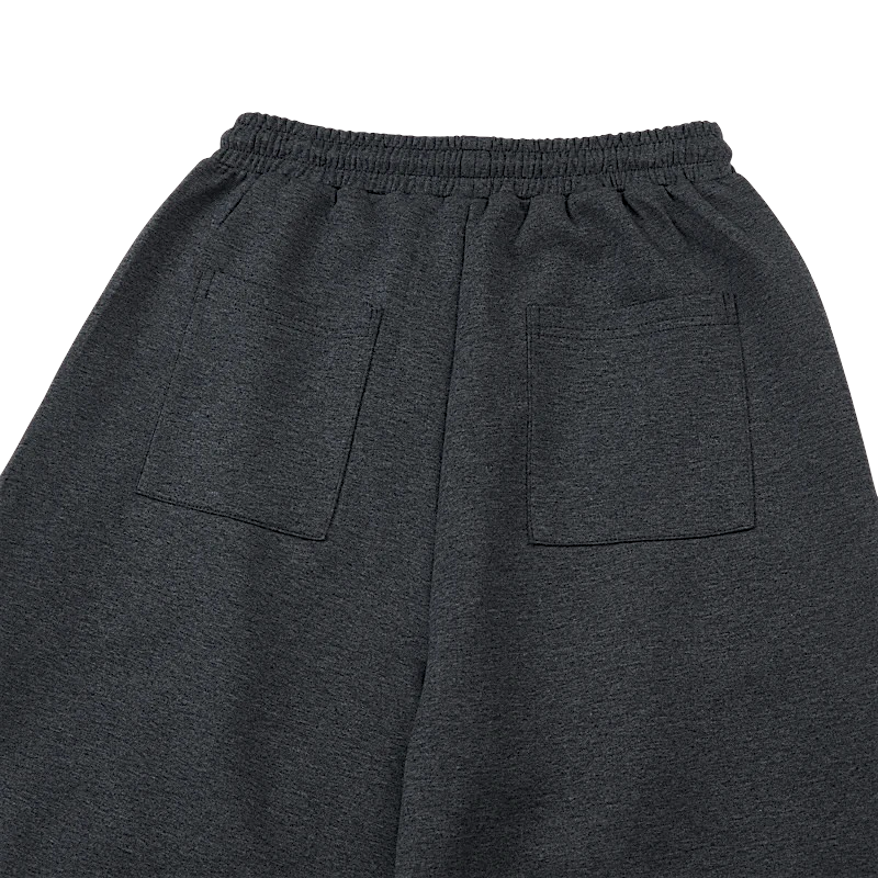 Inverted pleat wide leg jogger